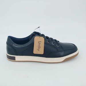 Vostey Milan Mens Sneakers‎ Black B81Q16A Low Top Lace Up 7M New